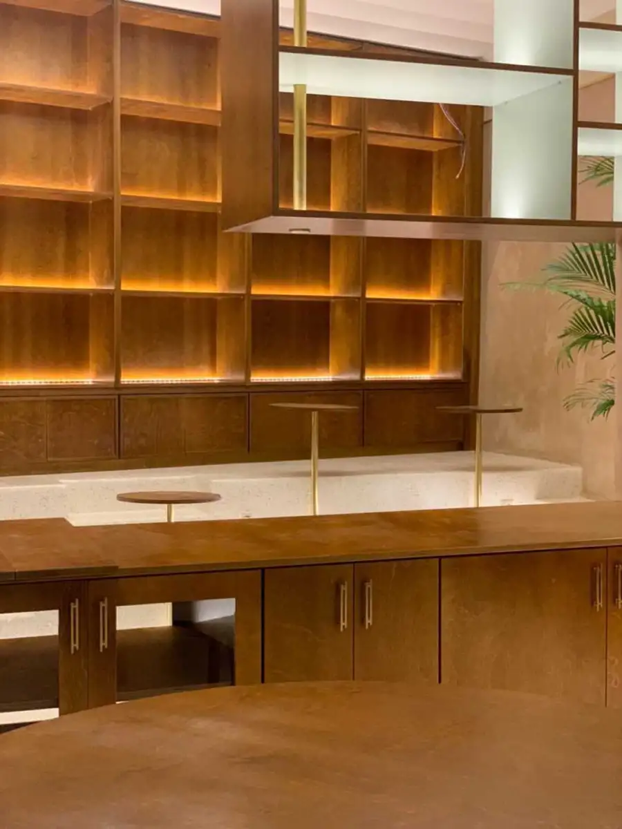 Ξύλινες κατασκευές στο καφέ Nordic