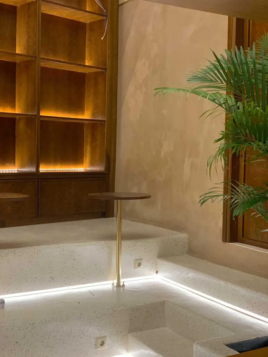 Ξύλινες κατασκευές στο καφέ Nordic