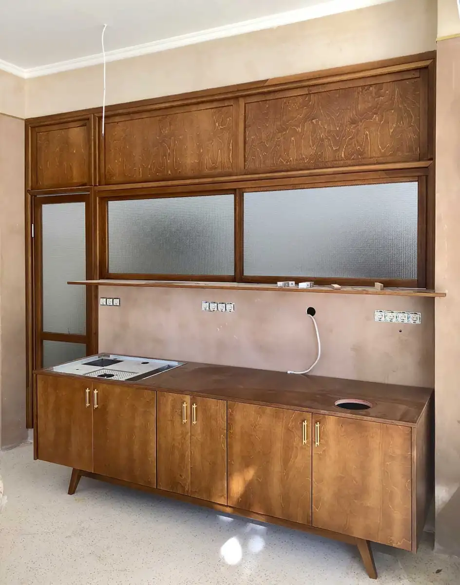 Ξύλινες κατασκευές στο καφέ Nordic