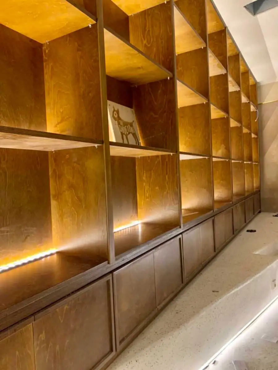 Ξύλινες κατασκευές στο καφέ Nordic